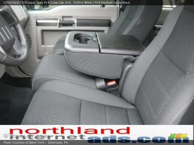 Oxford White / FX4 Medium Stone/Black 2009 Ford F350 Super Duty FX4 Crew Cab 4x4