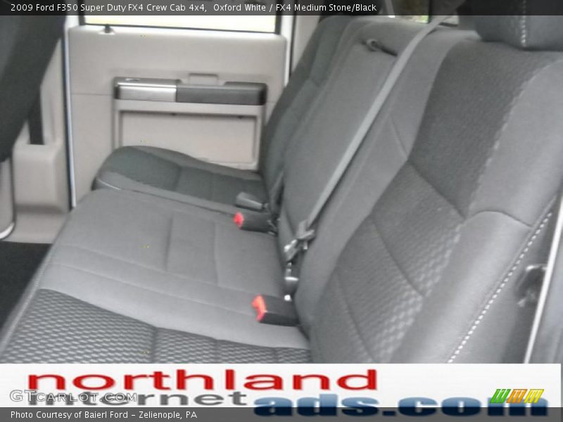 Oxford White / FX4 Medium Stone/Black 2009 Ford F350 Super Duty FX4 Crew Cab 4x4