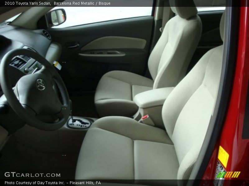 Barcelona Red Metallic / Bisque 2010 Toyota Yaris Sedan