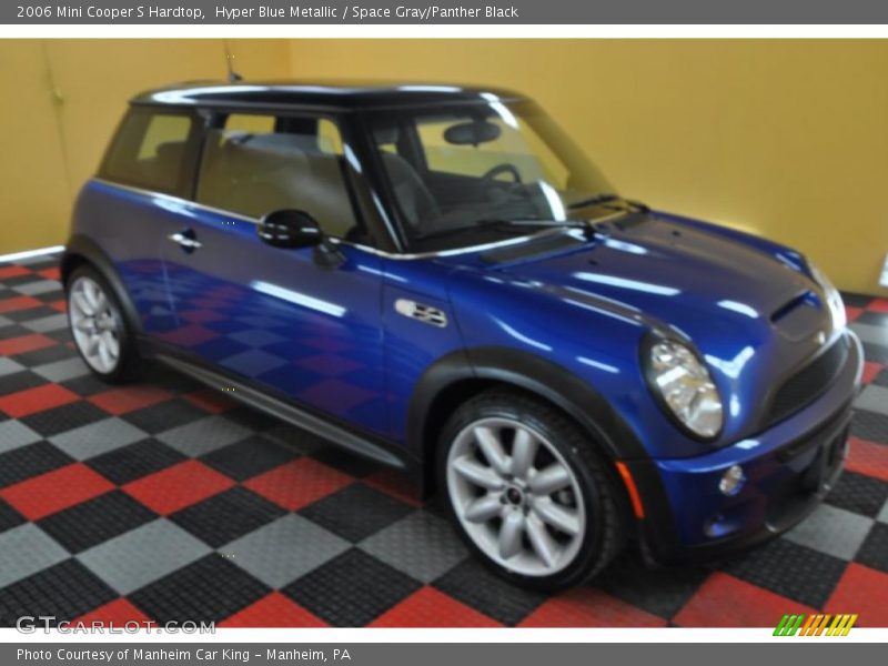 Hyper Blue Metallic / Space Gray/Panther Black 2006 Mini Cooper S Hardtop