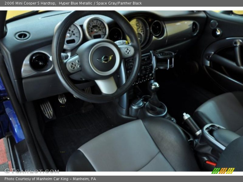 Hyper Blue Metallic / Space Gray/Panther Black 2006 Mini Cooper S Hardtop