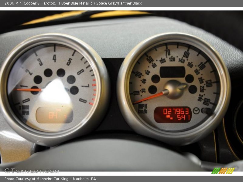 Hyper Blue Metallic / Space Gray/Panther Black 2006 Mini Cooper S Hardtop