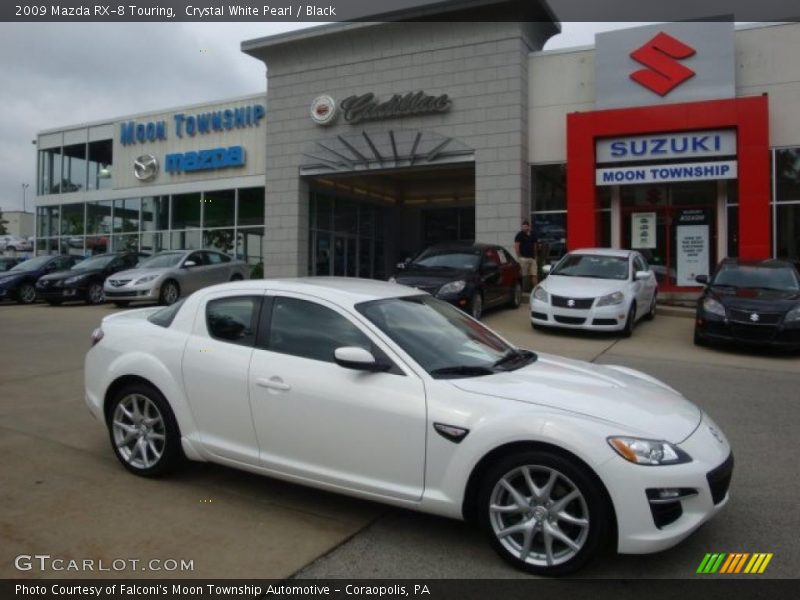 Crystal White Pearl / Black 2009 Mazda RX-8 Touring