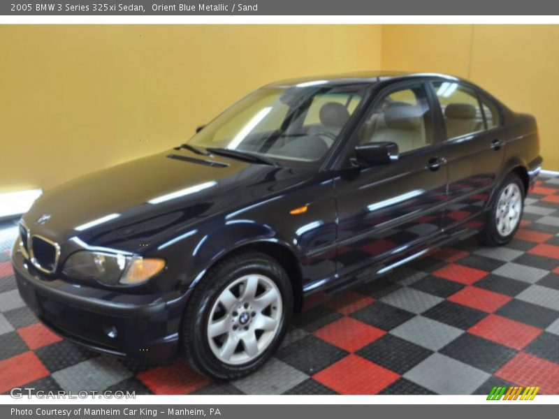 Orient Blue Metallic / Sand 2005 BMW 3 Series 325xi Sedan