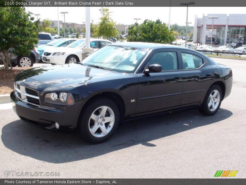 Brilliant Black Crystal Pearl / Dark Slate Gray 2010 Dodge Charger SXT