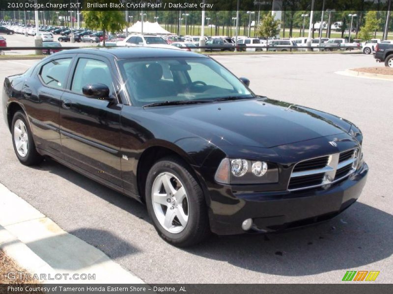 Brilliant Black Crystal Pearl / Dark Slate Gray 2010 Dodge Charger SXT