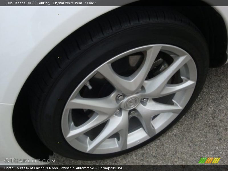 Crystal White Pearl / Black 2009 Mazda RX-8 Touring
