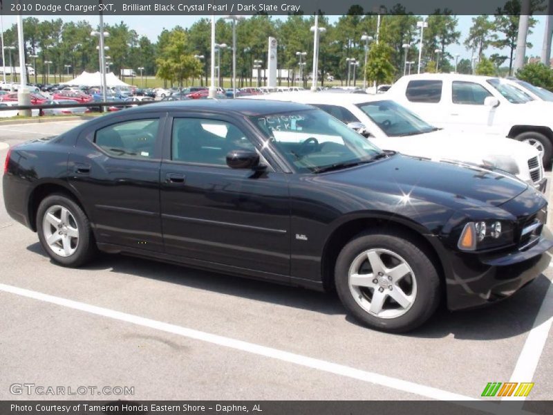 Brilliant Black Crystal Pearl / Dark Slate Gray 2010 Dodge Charger SXT