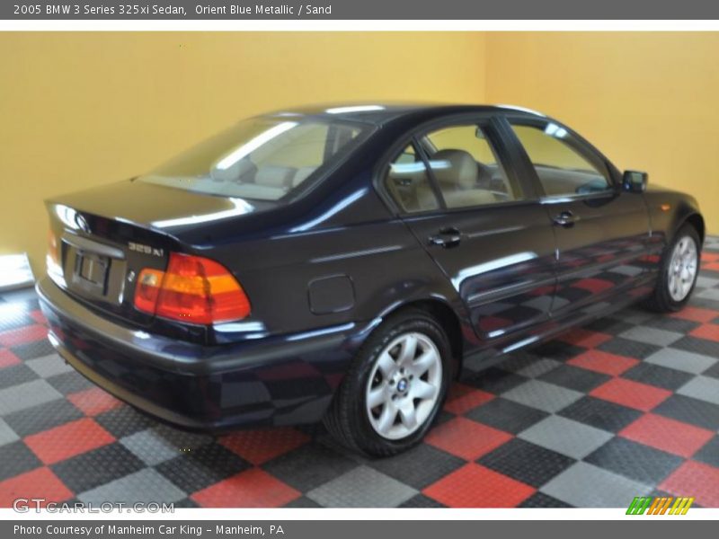 Orient Blue Metallic / Sand 2005 BMW 3 Series 325xi Sedan