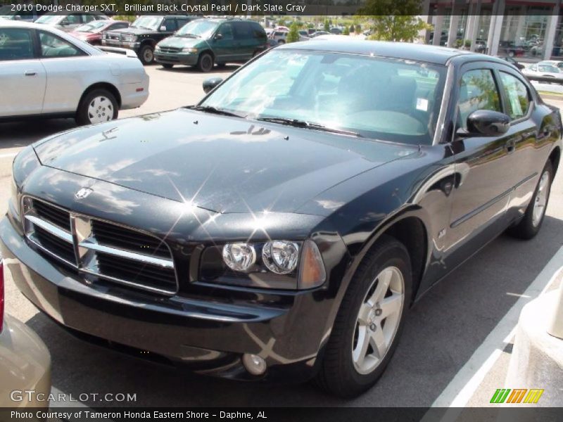 Brilliant Black Crystal Pearl / Dark Slate Gray 2010 Dodge Charger SXT