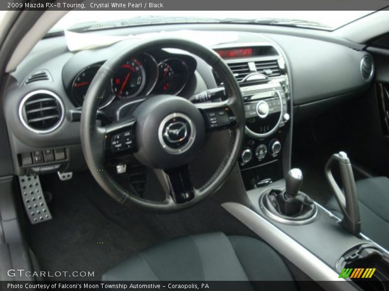 Crystal White Pearl / Black 2009 Mazda RX-8 Touring