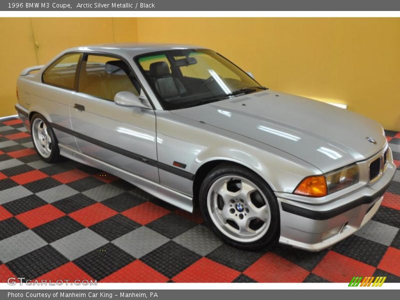 Arctic Silver Metallic / Black 1996 BMW M3 Coupe