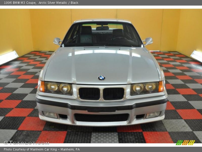 Arctic Silver Metallic / Black 1996 BMW M3 Coupe