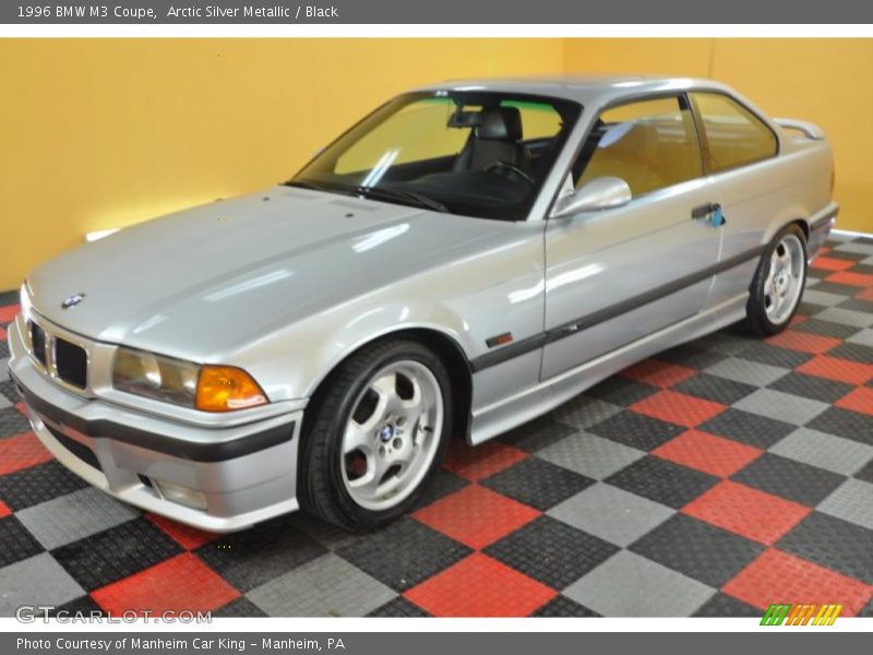 Arctic Silver Metallic / Black 1996 BMW M3 Coupe