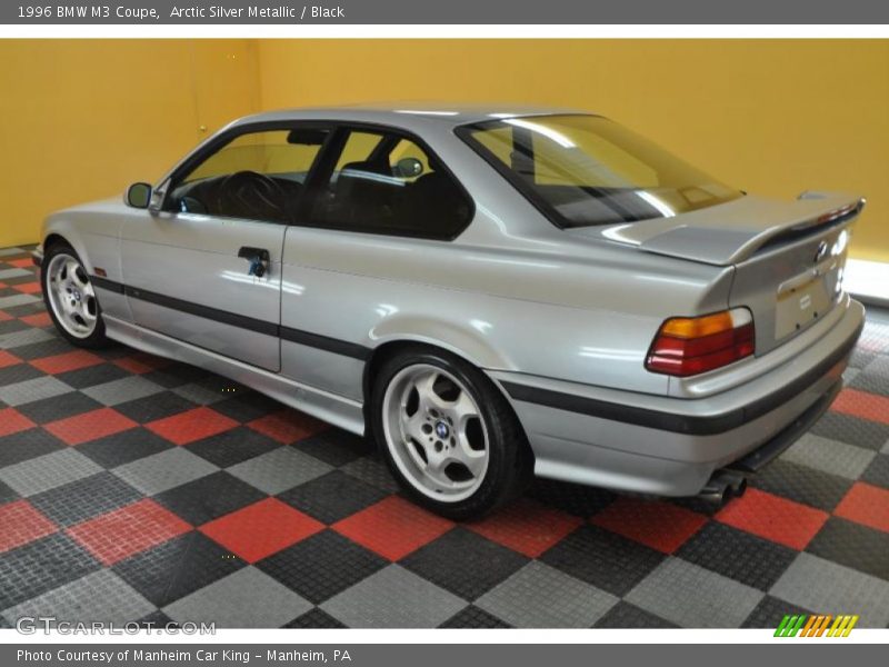 Arctic Silver Metallic / Black 1996 BMW M3 Coupe