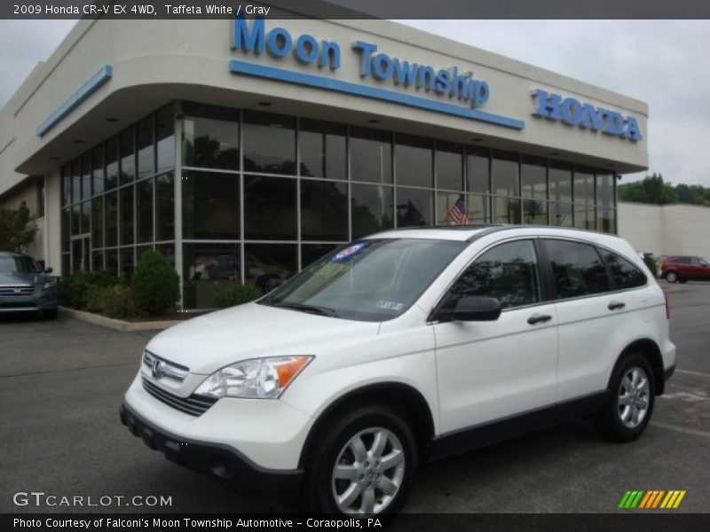 Taffeta White / Gray 2009 Honda CR-V EX 4WD