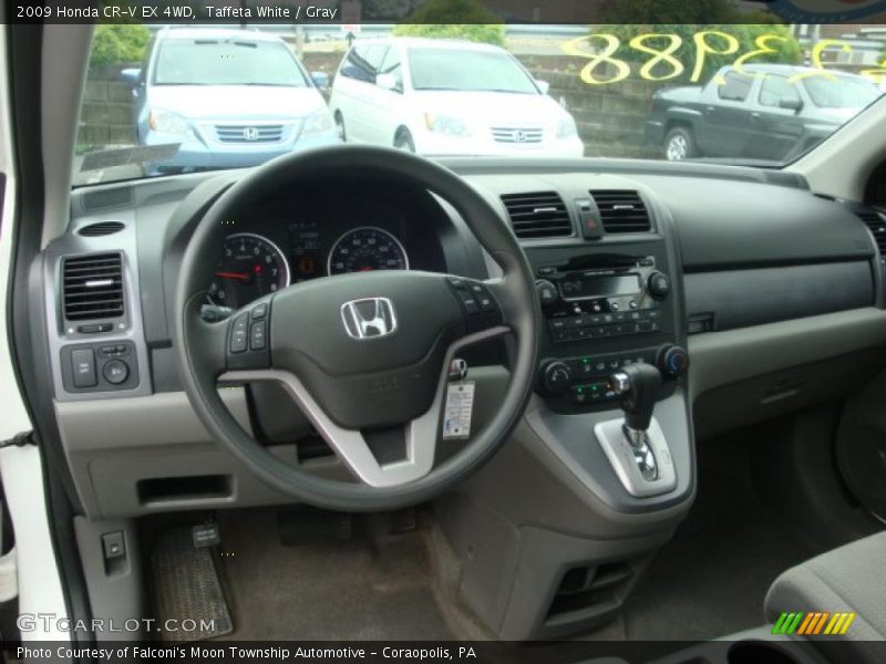 Taffeta White / Gray 2009 Honda CR-V EX 4WD