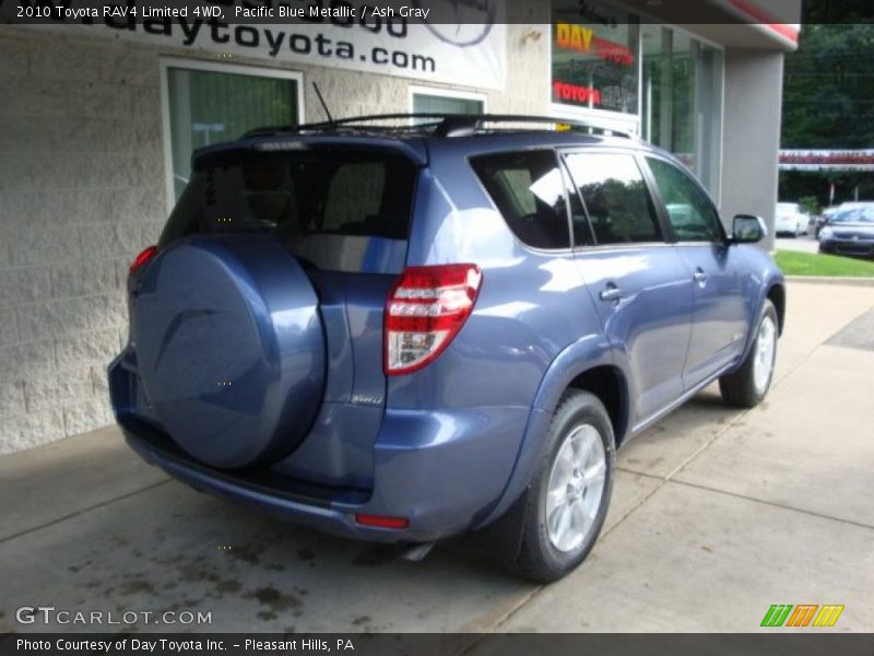 Pacific Blue Metallic / Ash Gray 2010 Toyota RAV4 Limited 4WD