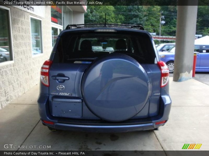 Pacific Blue Metallic / Ash Gray 2010 Toyota RAV4 Limited 4WD
