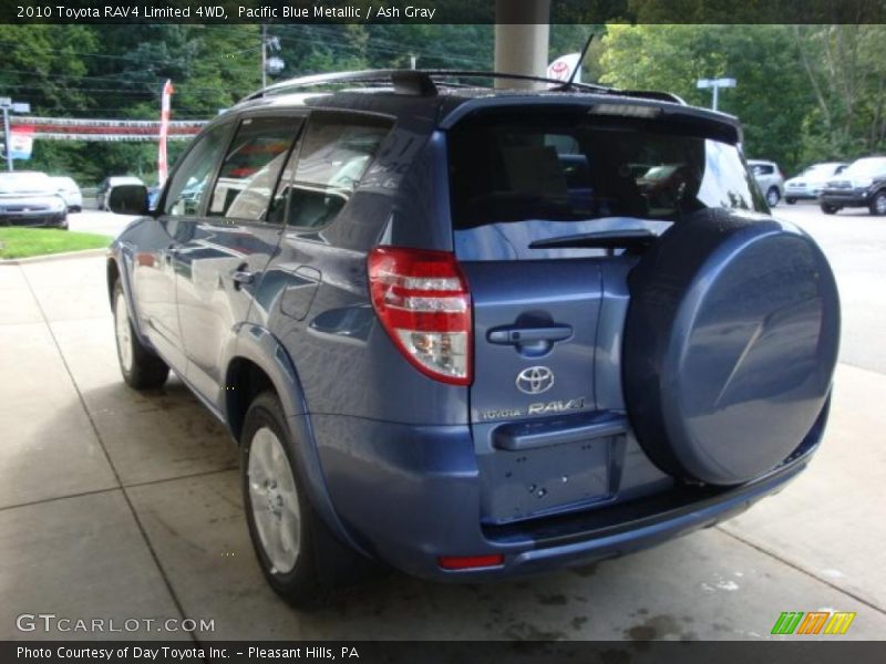 Pacific Blue Metallic / Ash Gray 2010 Toyota RAV4 Limited 4WD
