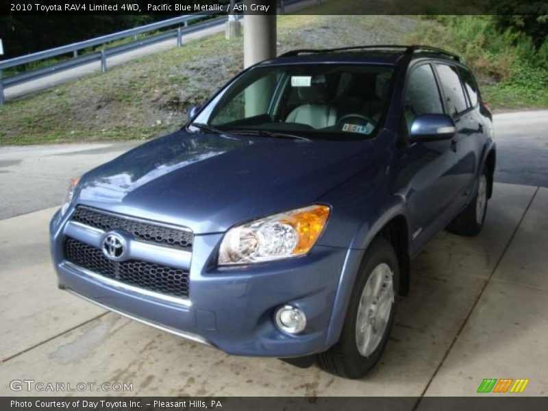 Pacific Blue Metallic / Ash Gray 2010 Toyota RAV4 Limited 4WD