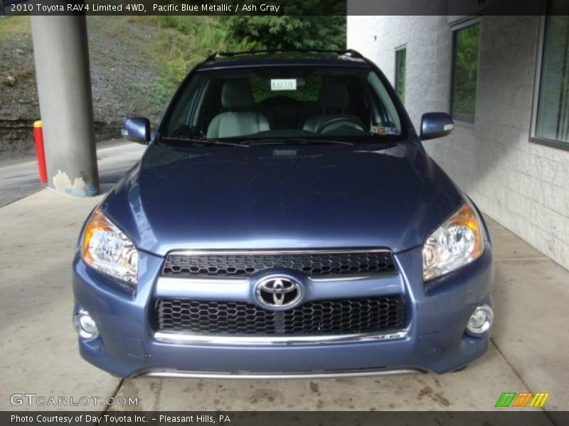 Pacific Blue Metallic / Ash Gray 2010 Toyota RAV4 Limited 4WD