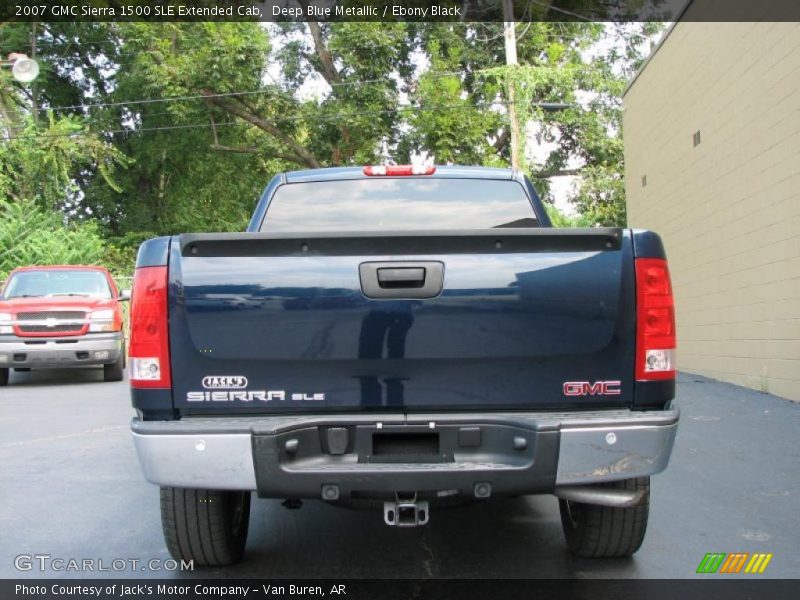 Deep Blue Metallic / Ebony Black 2007 GMC Sierra 1500 SLE Extended Cab