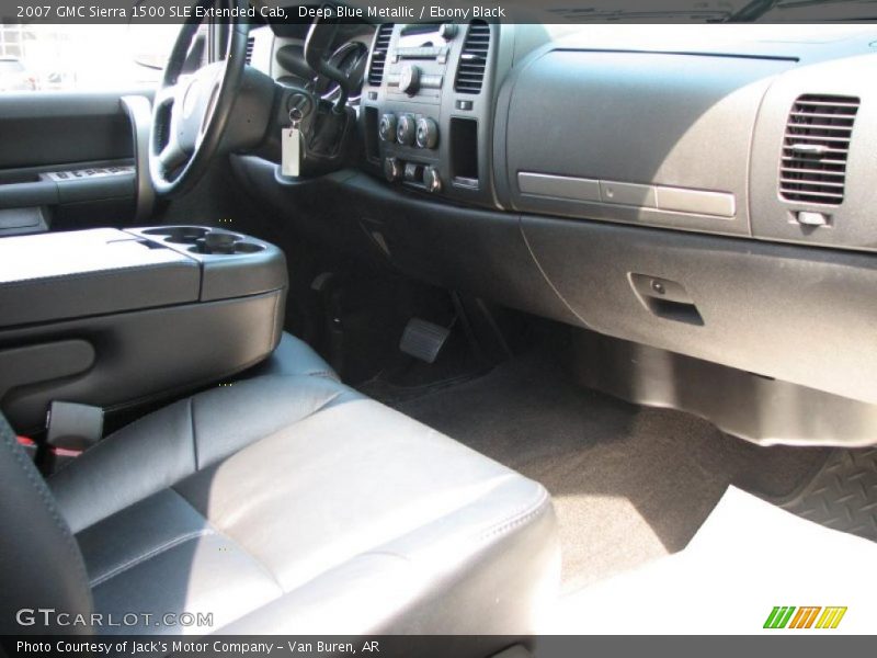 Deep Blue Metallic / Ebony Black 2007 GMC Sierra 1500 SLE Extended Cab