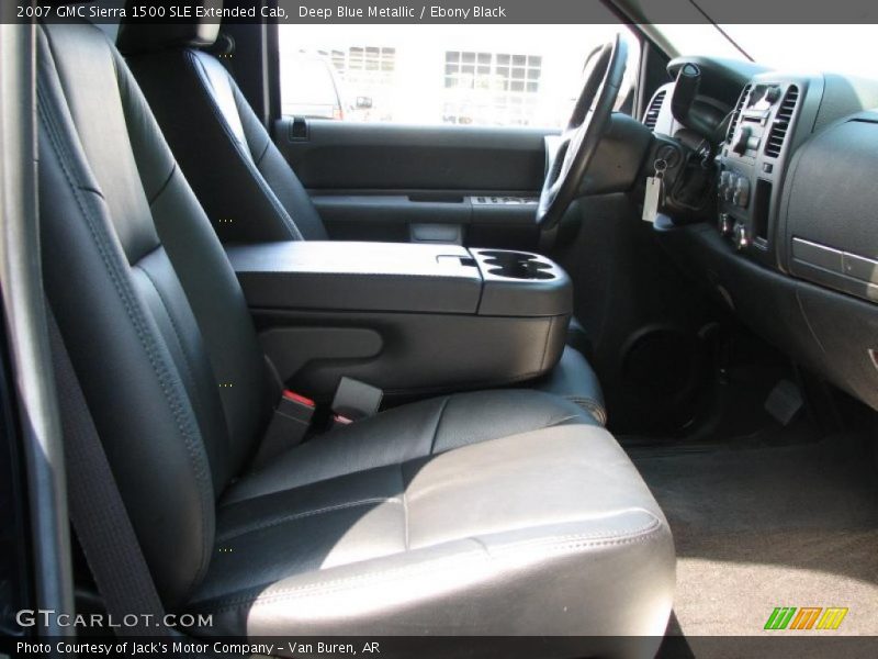 Deep Blue Metallic / Ebony Black 2007 GMC Sierra 1500 SLE Extended Cab