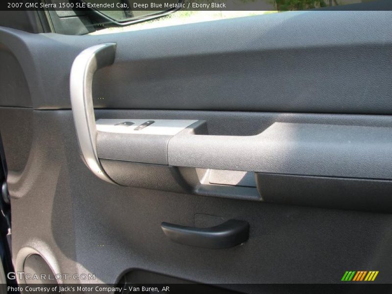 Deep Blue Metallic / Ebony Black 2007 GMC Sierra 1500 SLE Extended Cab