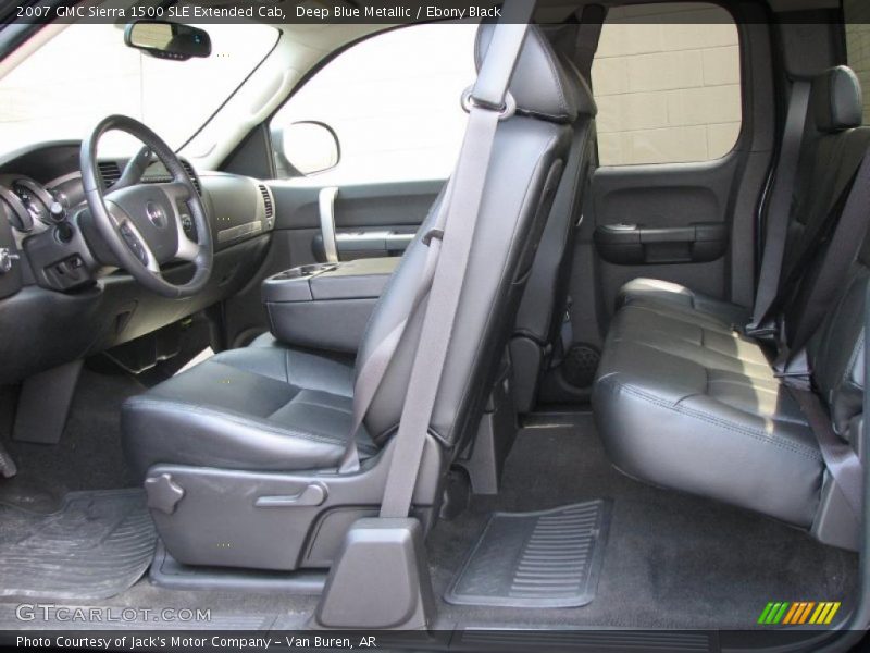 Deep Blue Metallic / Ebony Black 2007 GMC Sierra 1500 SLE Extended Cab