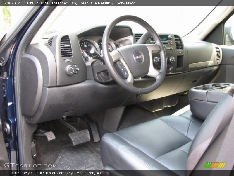 Deep Blue Metallic / Ebony Black 2007 GMC Sierra 1500 SLE Extended Cab