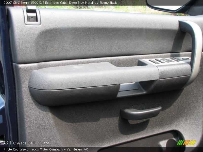 Deep Blue Metallic / Ebony Black 2007 GMC Sierra 1500 SLE Extended Cab