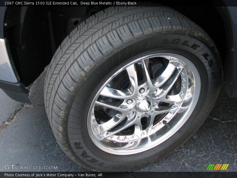 Deep Blue Metallic / Ebony Black 2007 GMC Sierra 1500 SLE Extended Cab