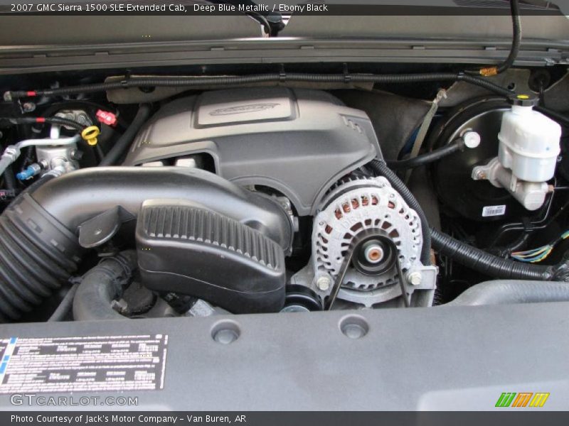 Deep Blue Metallic / Ebony Black 2007 GMC Sierra 1500 SLE Extended Cab