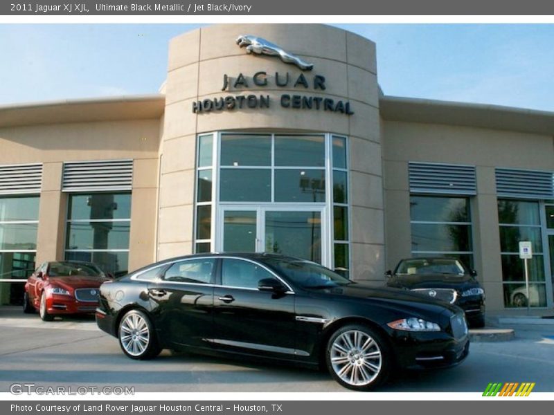 Ultimate Black Metallic / Jet Black/Ivory 2011 Jaguar XJ XJL