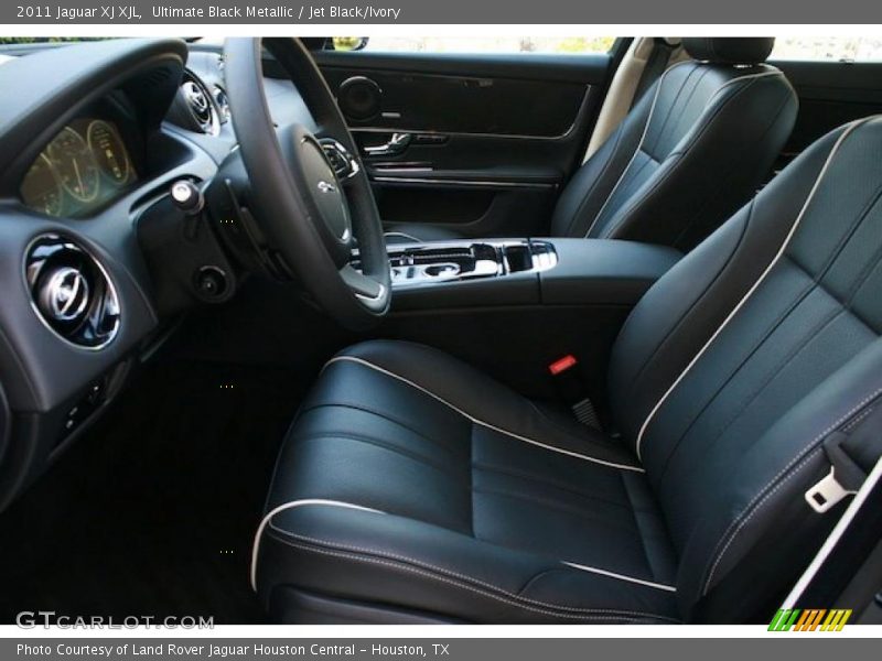 Ultimate Black Metallic / Jet Black/Ivory 2011 Jaguar XJ XJL