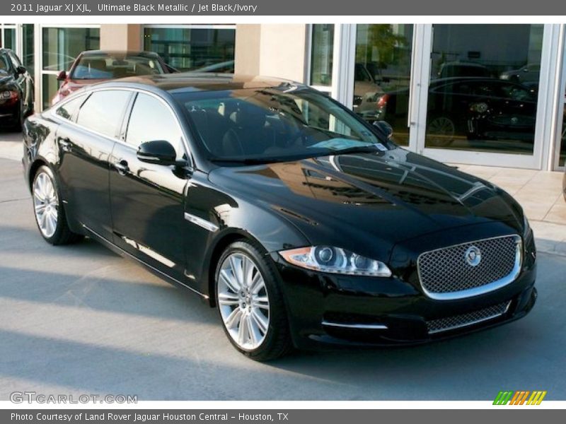 Ultimate Black Metallic / Jet Black/Ivory 2011 Jaguar XJ XJL