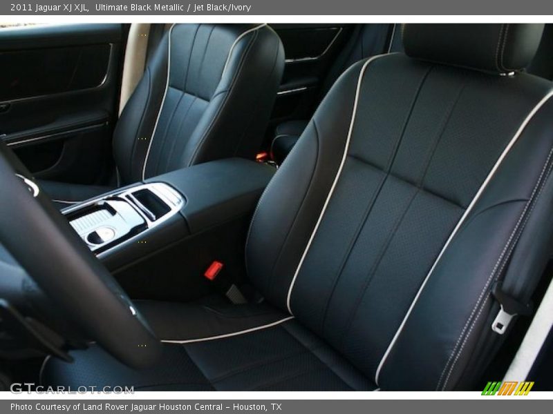 Ultimate Black Metallic / Jet Black/Ivory 2011 Jaguar XJ XJL