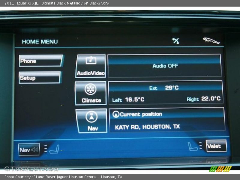 Ultimate Black Metallic / Jet Black/Ivory 2011 Jaguar XJ XJL