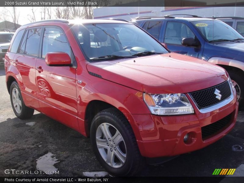 Vivid Red / Black 2008 Suzuki Grand Vitara Luxury