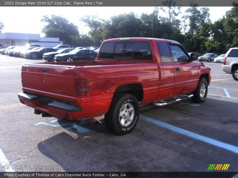 Flame Red / Tan 2001 Dodge Ram 1500 SLT Club Cab