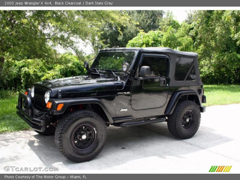 Black Clearcoat / Dark Slate Gray 2003 Jeep Wrangler X 4x4