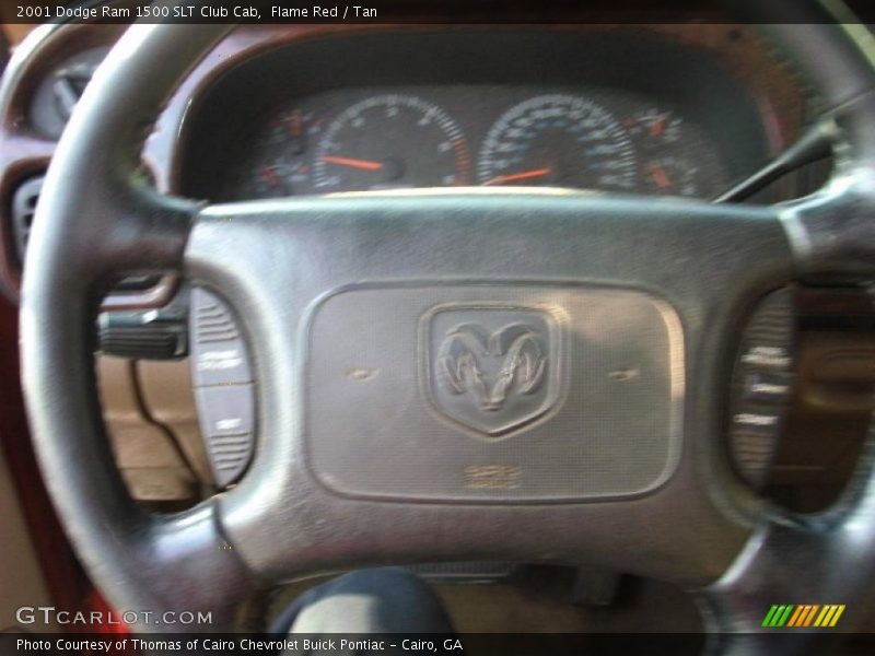 Flame Red / Tan 2001 Dodge Ram 1500 SLT Club Cab