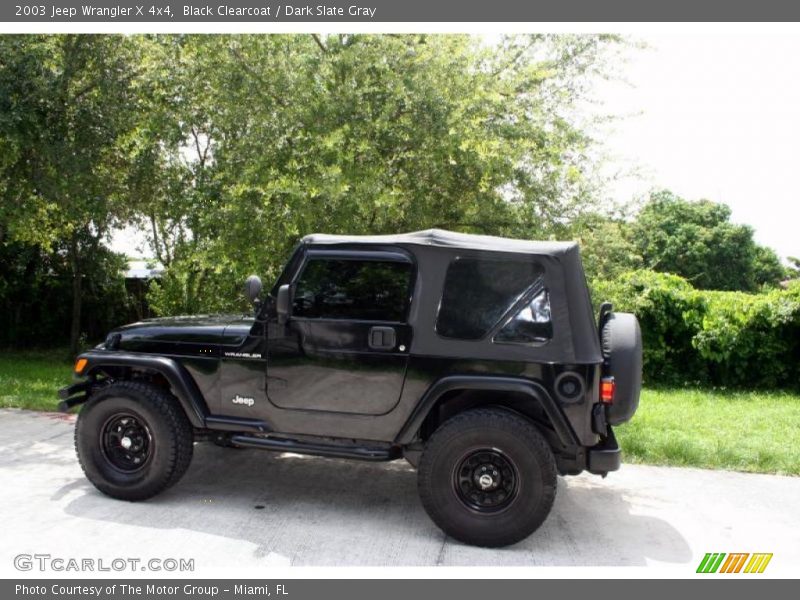 Black Clearcoat / Dark Slate Gray 2003 Jeep Wrangler X 4x4