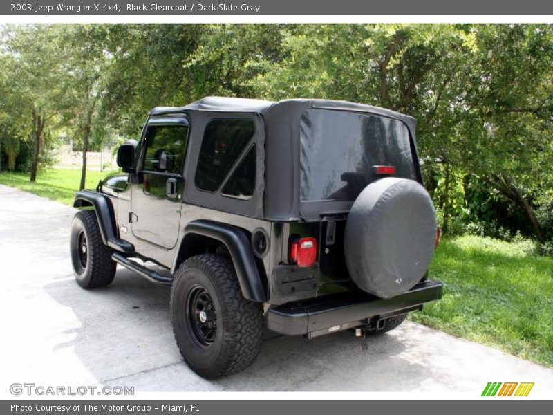 Black Clearcoat / Dark Slate Gray 2003 Jeep Wrangler X 4x4