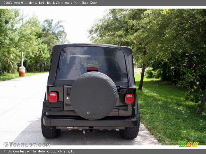 Black Clearcoat / Dark Slate Gray 2003 Jeep Wrangler X 4x4