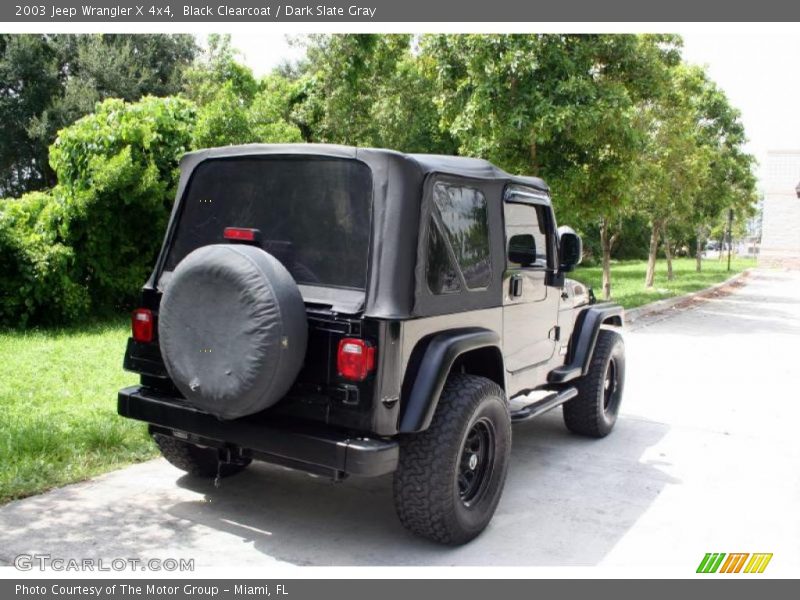 Black Clearcoat / Dark Slate Gray 2003 Jeep Wrangler X 4x4