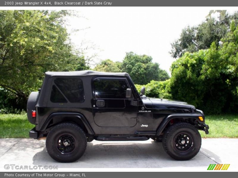 Black Clearcoat / Dark Slate Gray 2003 Jeep Wrangler X 4x4