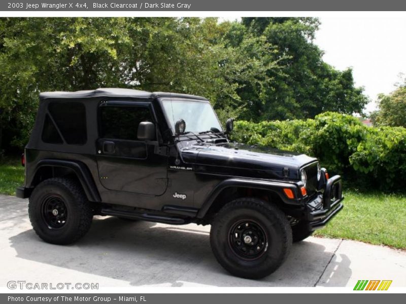 Black Clearcoat / Dark Slate Gray 2003 Jeep Wrangler X 4x4